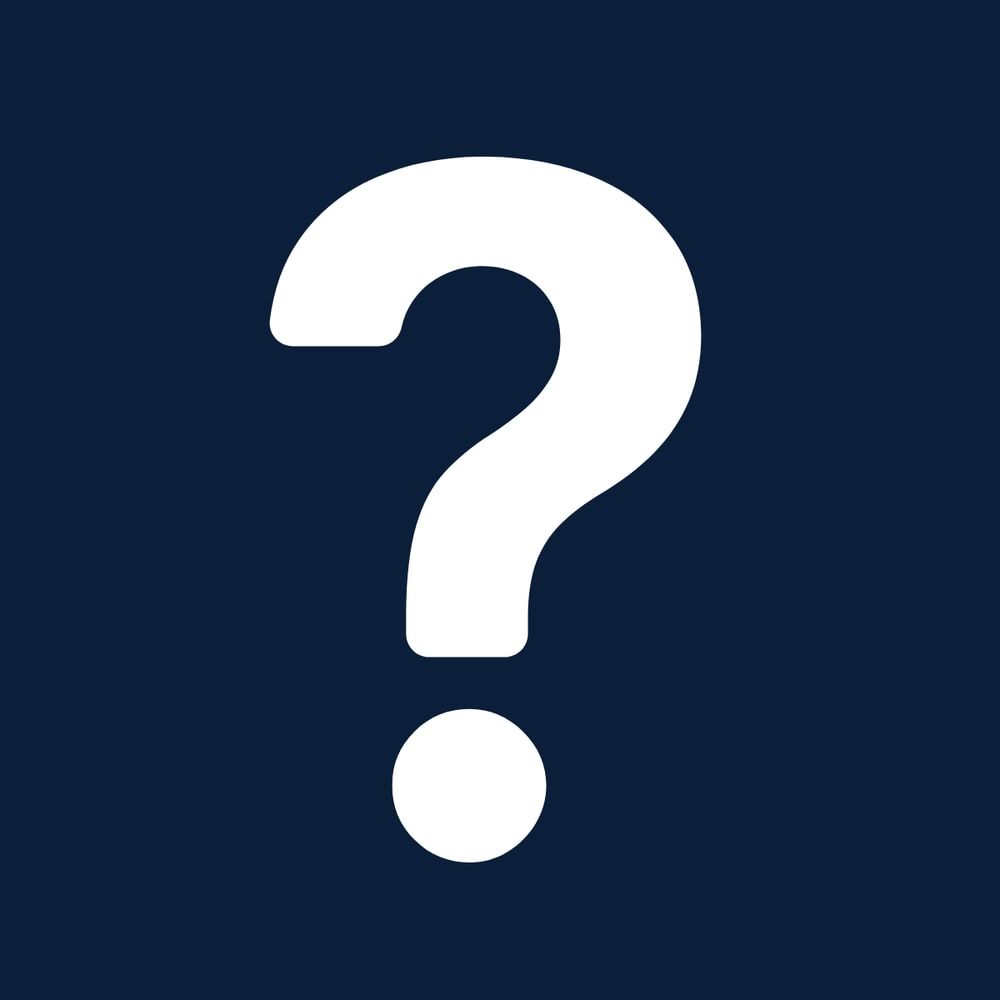 A large question mark.